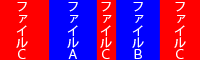 ファイル断片化の図